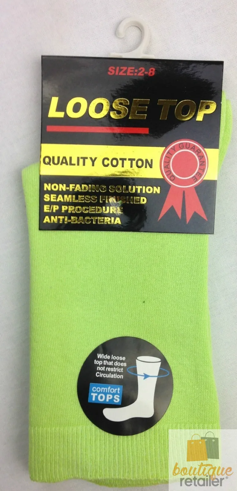10x Pairs COTTON Rich LOOSE TOP SOCKS Medical Circulation Diabetic Comfort BULK