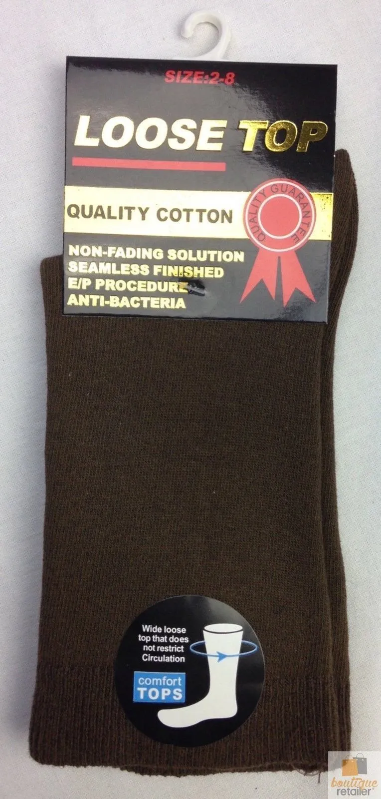 10x Pairs COTTON Rich LOOSE TOP SOCKS Medical Circulation Diabetic Comfort BULK