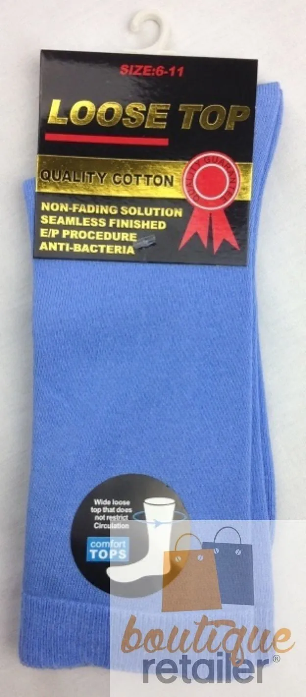 10x Pairs COTTON Rich LOOSE TOP SOCKS Medical Circulation Diabetic Comfort BULK