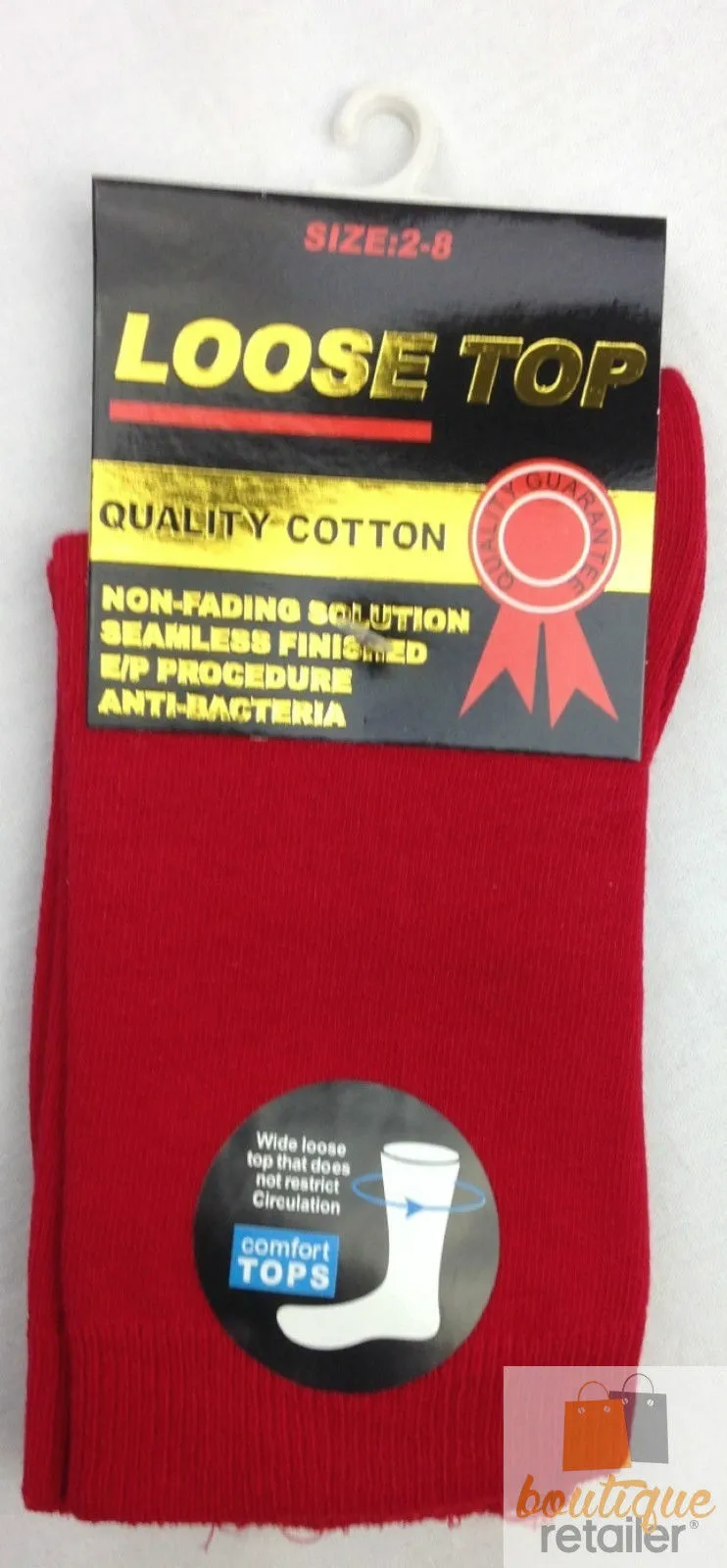 10x Pairs COTTON Rich LOOSE TOP SOCKS Medical Circulation Diabetic Comfort BULK