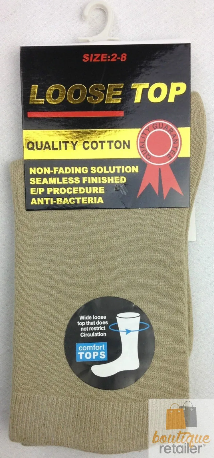 10x Pairs COTTON Rich LOOSE TOP SOCKS Medical Circulation Diabetic Comfort BULK