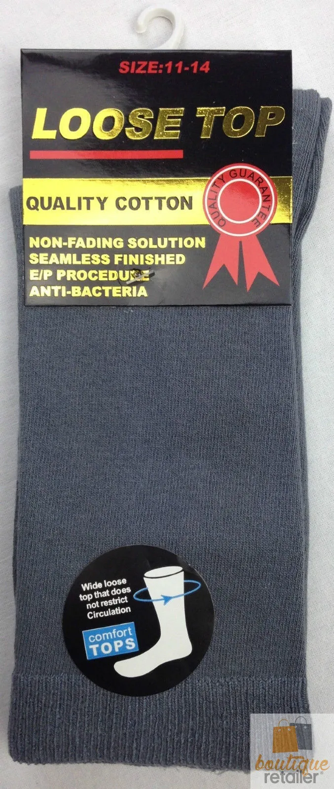 10x Pairs COTTON Rich LOOSE TOP SOCKS Medical Circulation Diabetic Comfort BULK