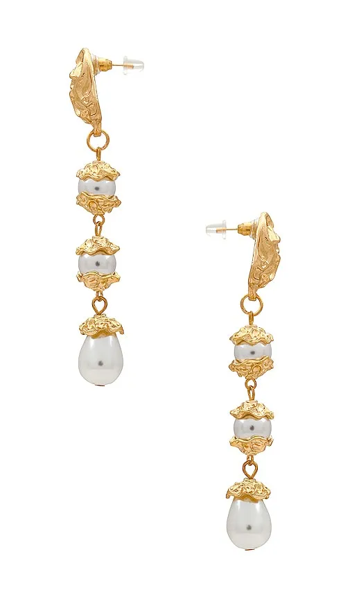 Amber Sceats x REVOLVE Clara Earring in Metallic Gold