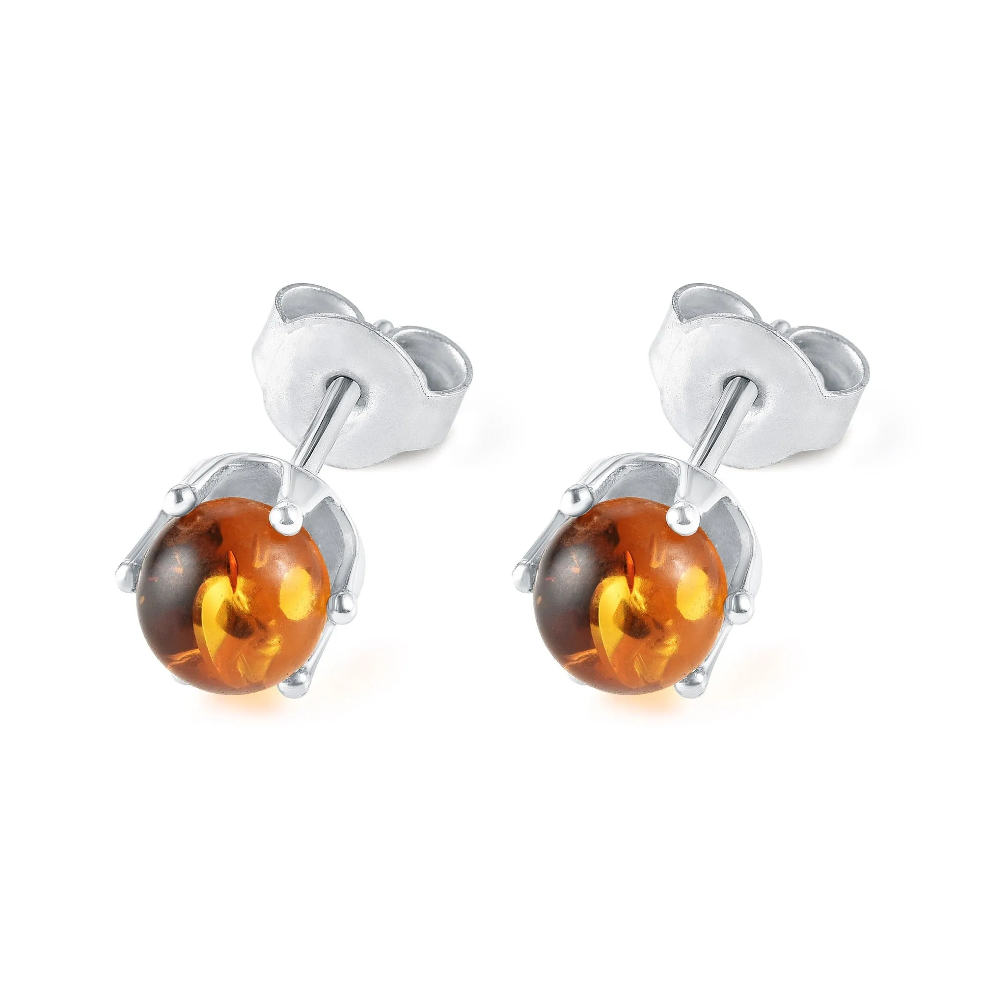 Baltic Amber Stud Earrings