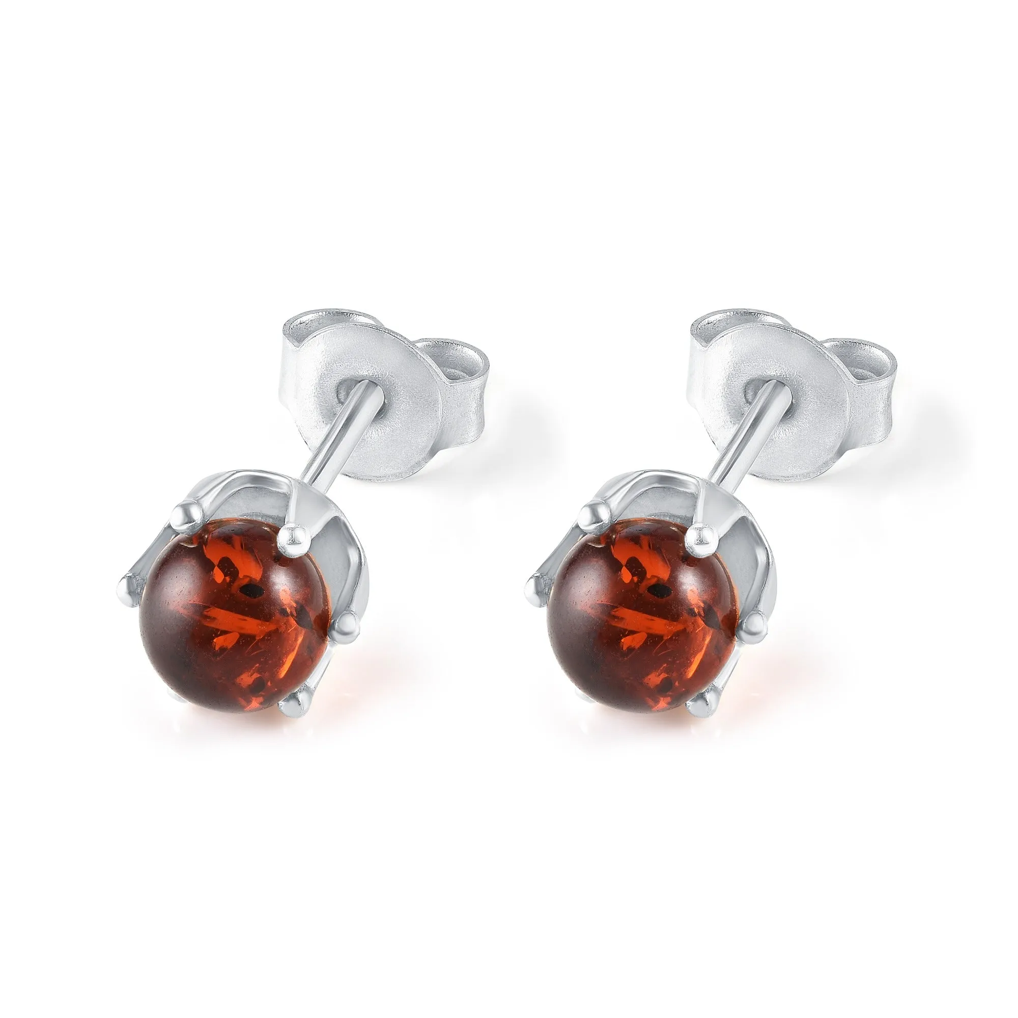 Baltic Amber Stud Earrings