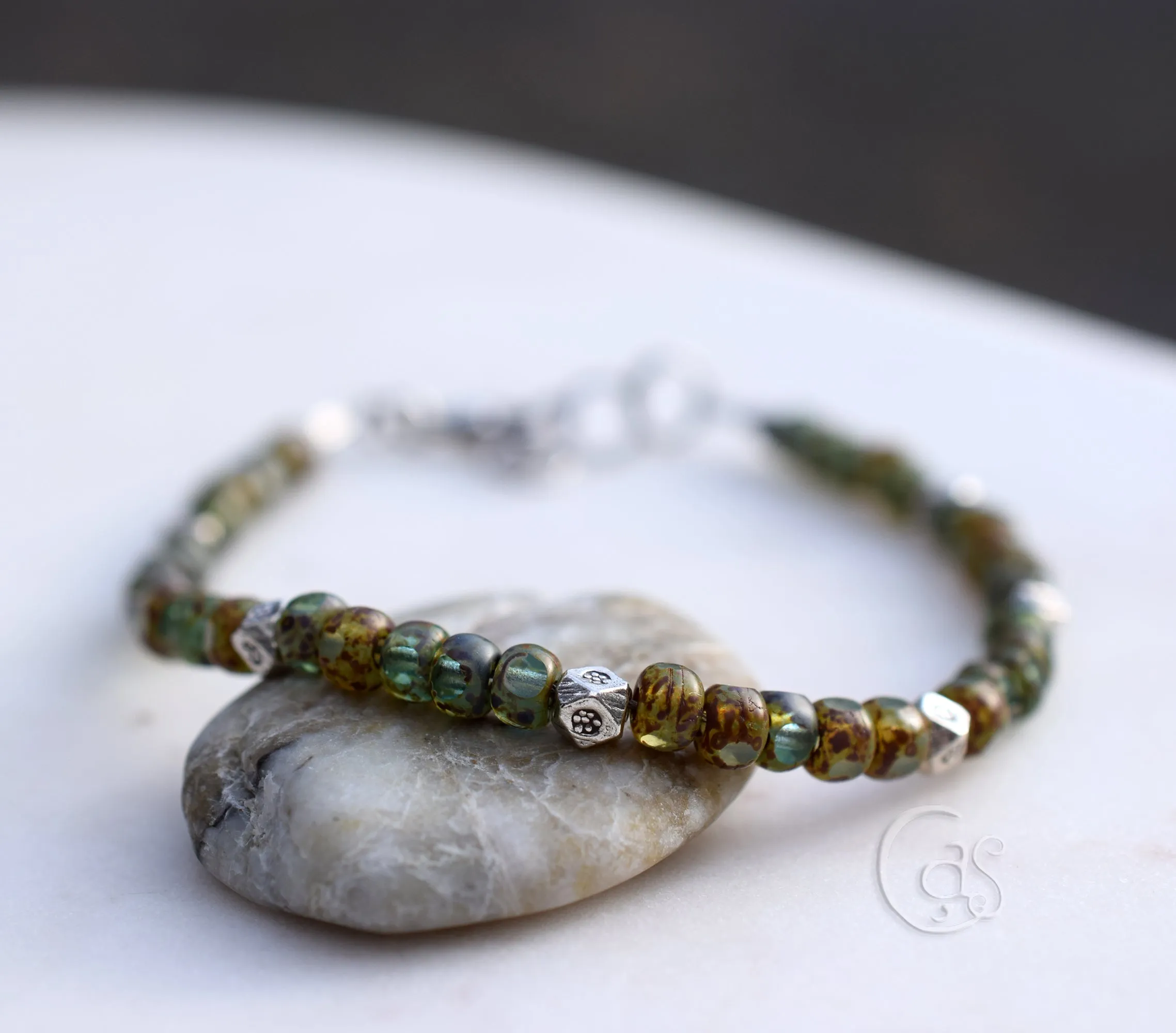 Bracelet Bohemian Layering Silver Beaded Bracelet Jewelry Karen Hill Tribe Silver Boho Style Jewelry
