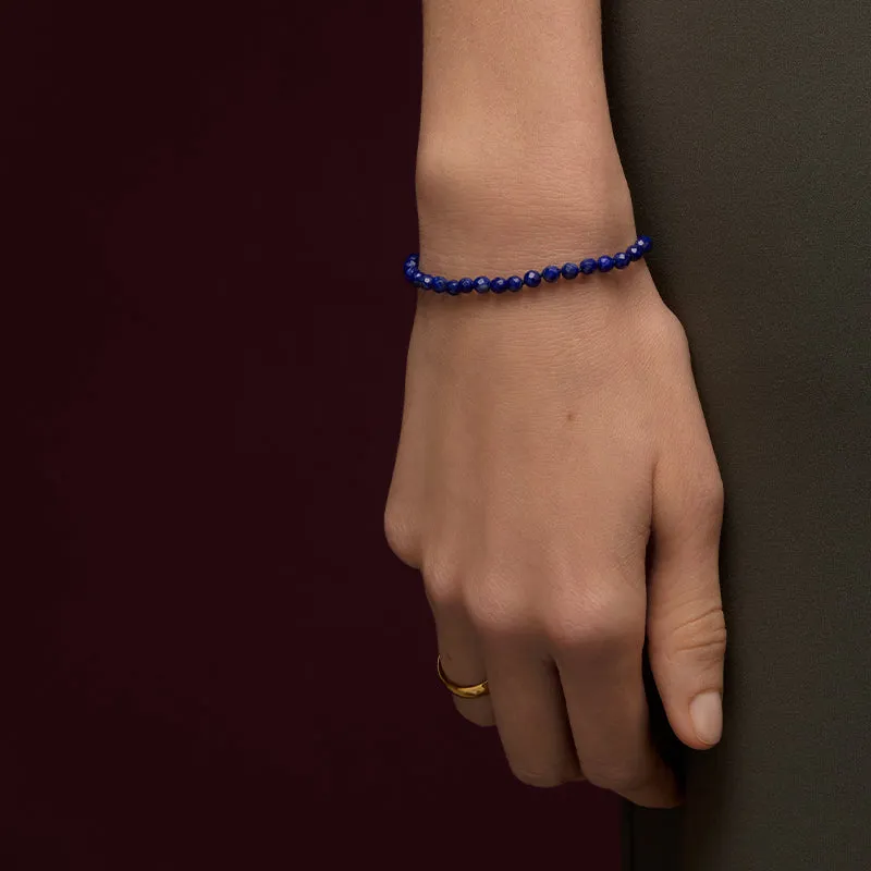 Chronos Bracelet, Lapis Lazuli, 9kt Yellow Gold