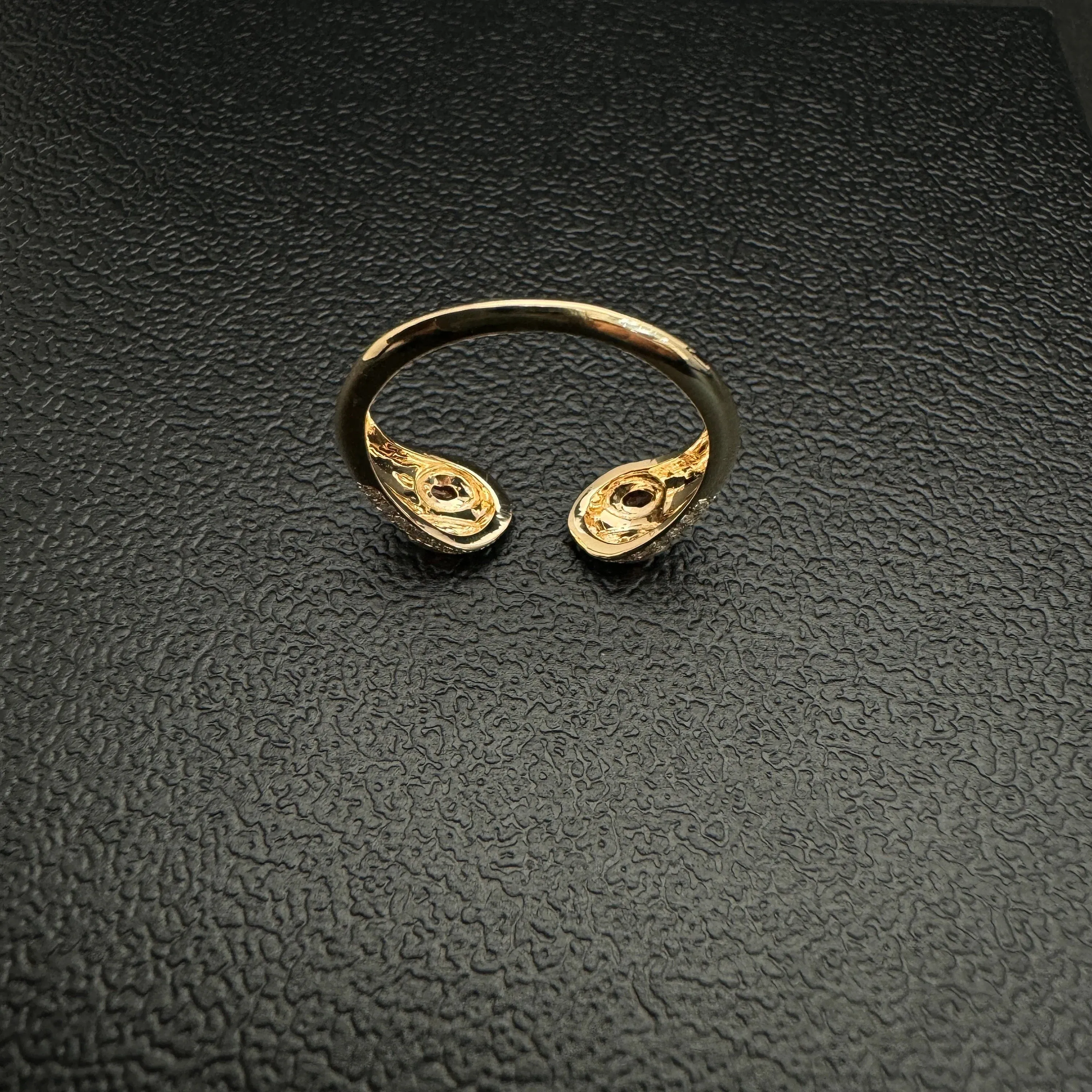 Diamond Red Garnet Snake Ring 5.50x1.30mm