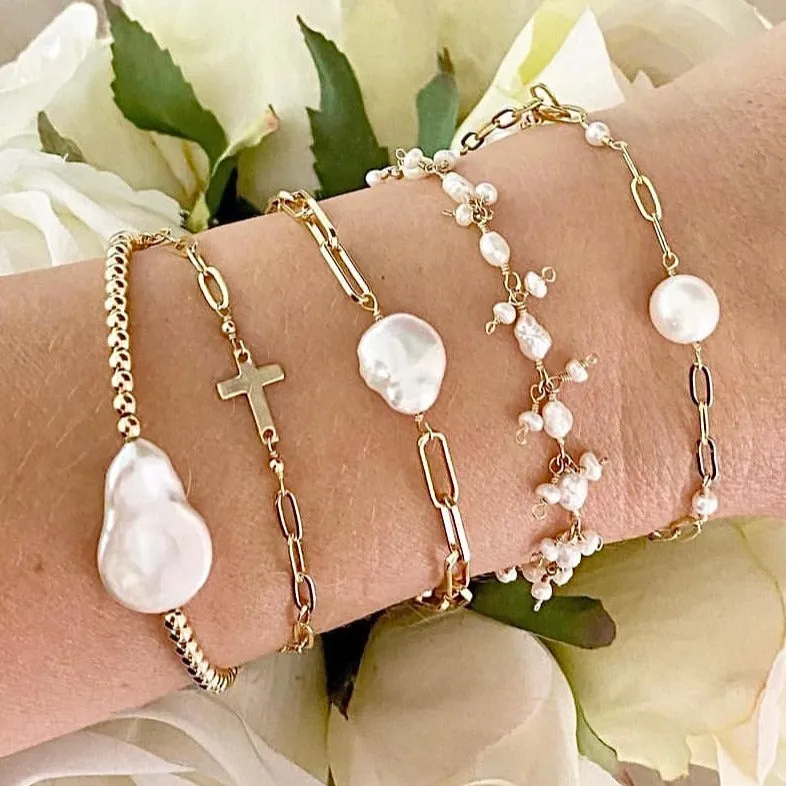 Gold Cross Bracelet
