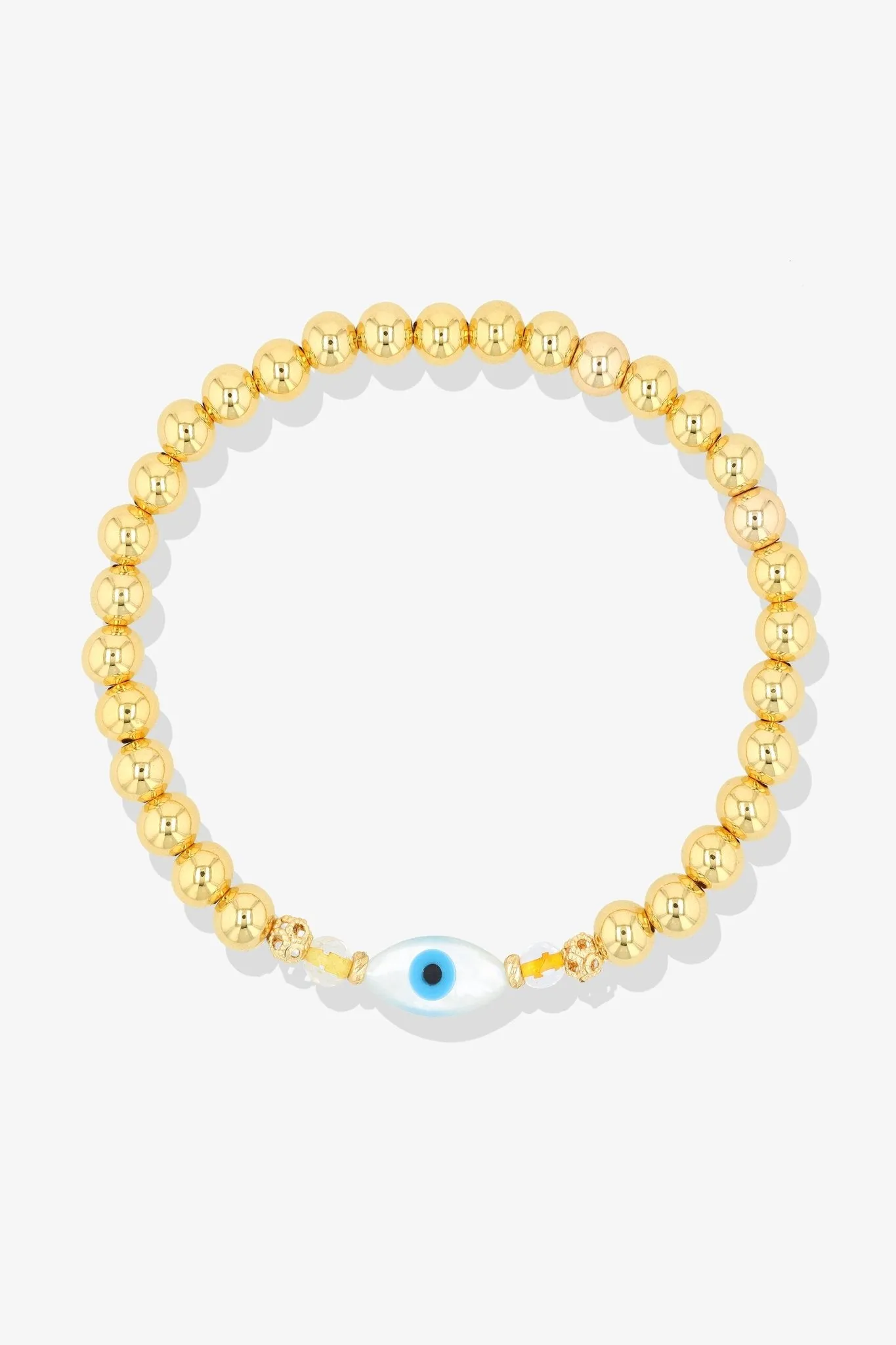 Gold Evil Eye Lapis Lazuli Bracelet