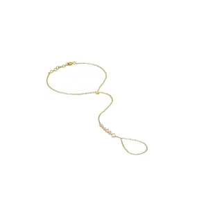 Graduated Bezel Diamond Hand Chain