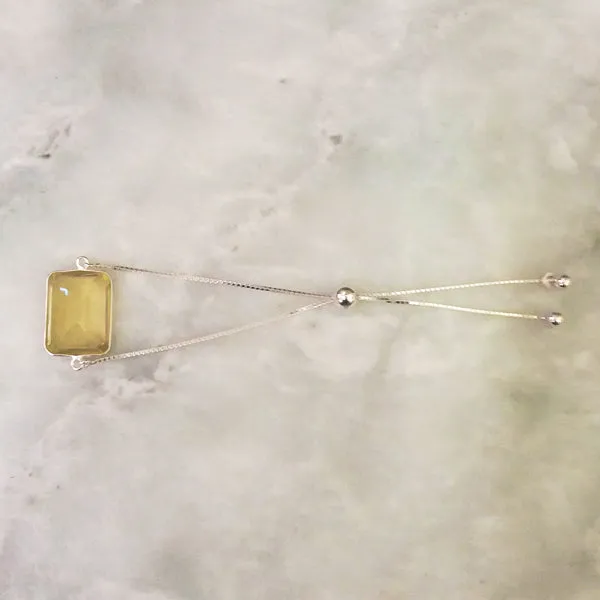 Lemon Quartz Jeweled Bracelet
