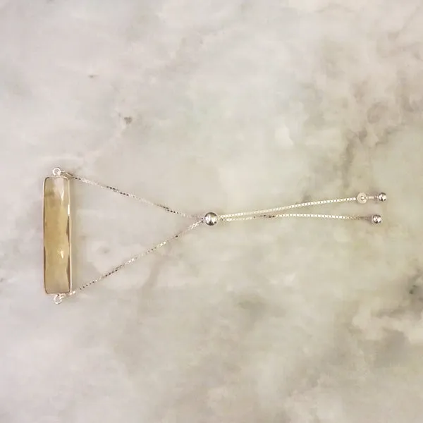 Lemon Quartz Jeweled Bracelet