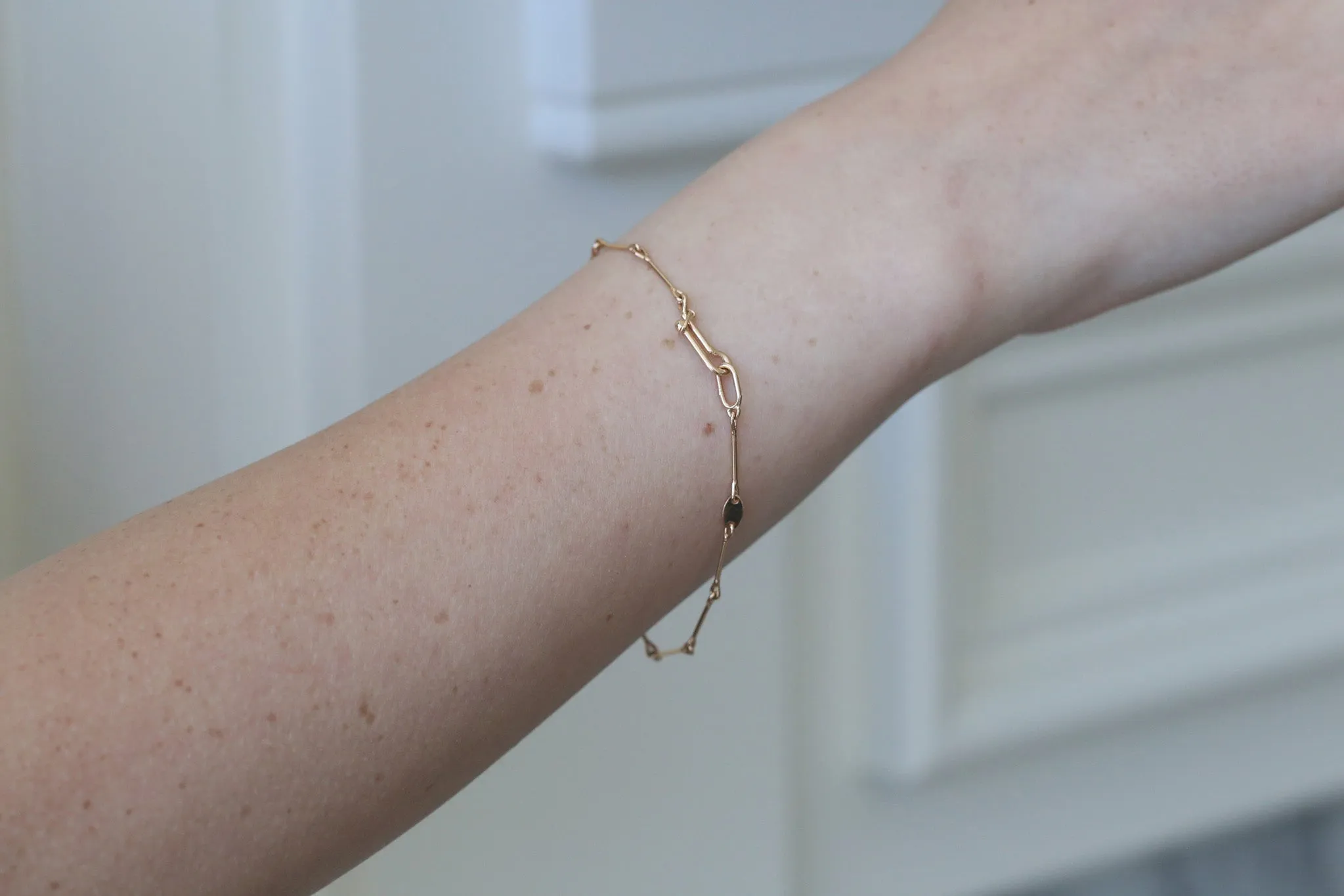 Needle Eye Chain Bracelet - Medium Weight