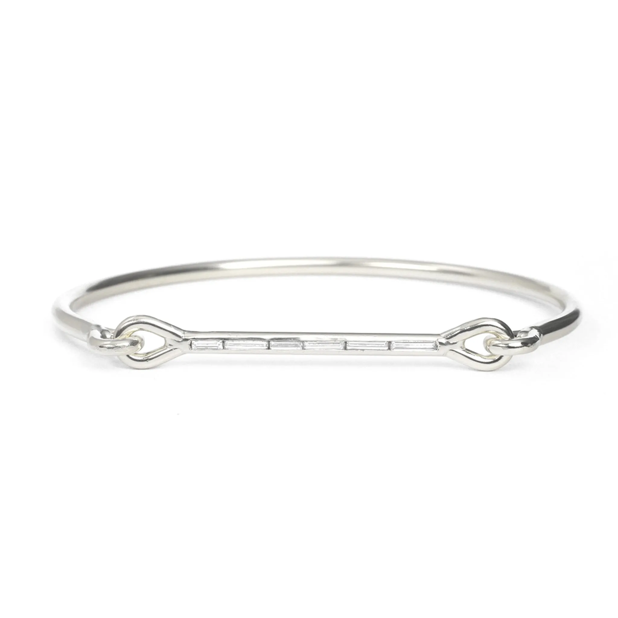Needle Eye Cuff - Diamond Baguettes