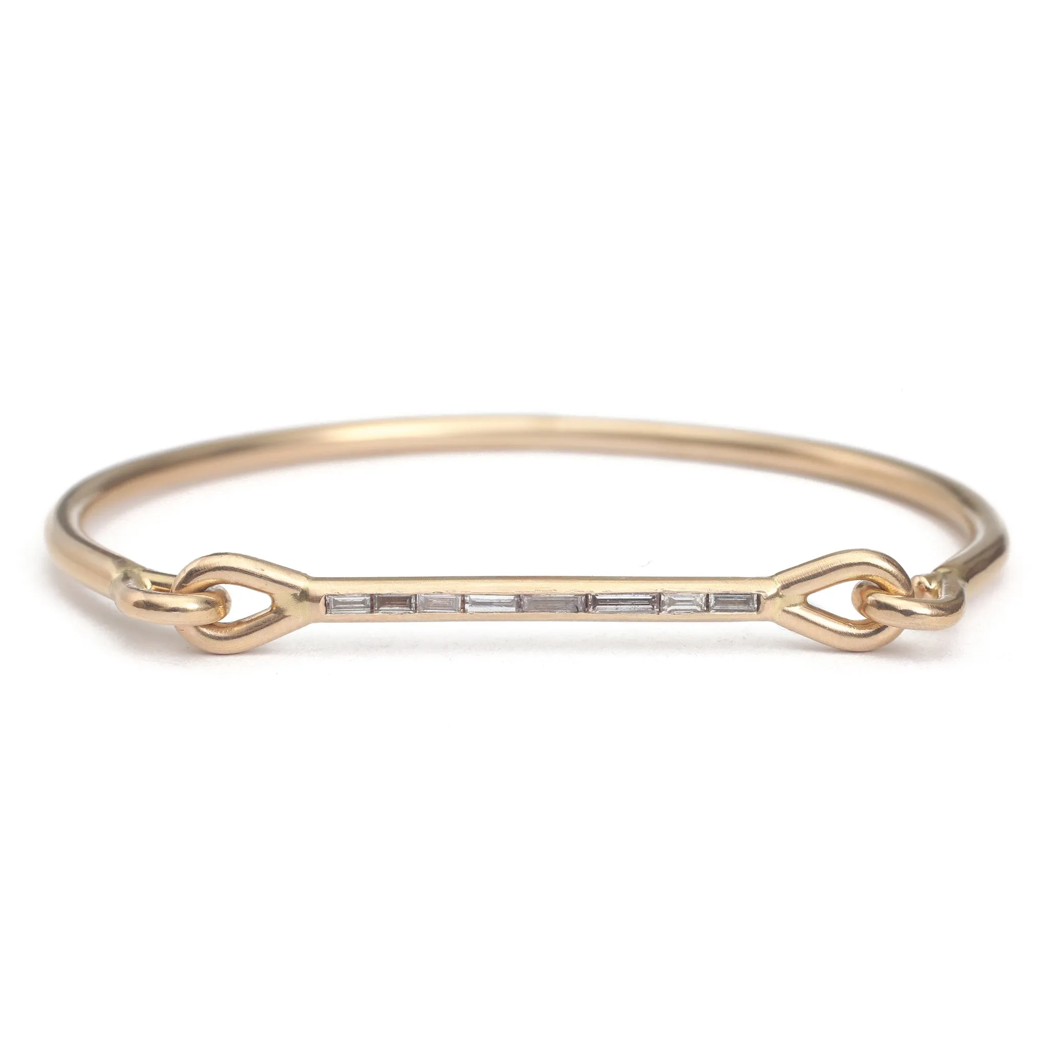 Needle Eye Cuff - Diamond Baguettes