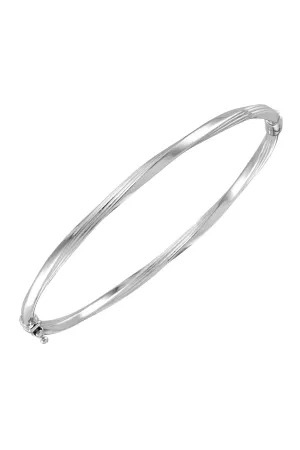 Platinum Twist Bangle