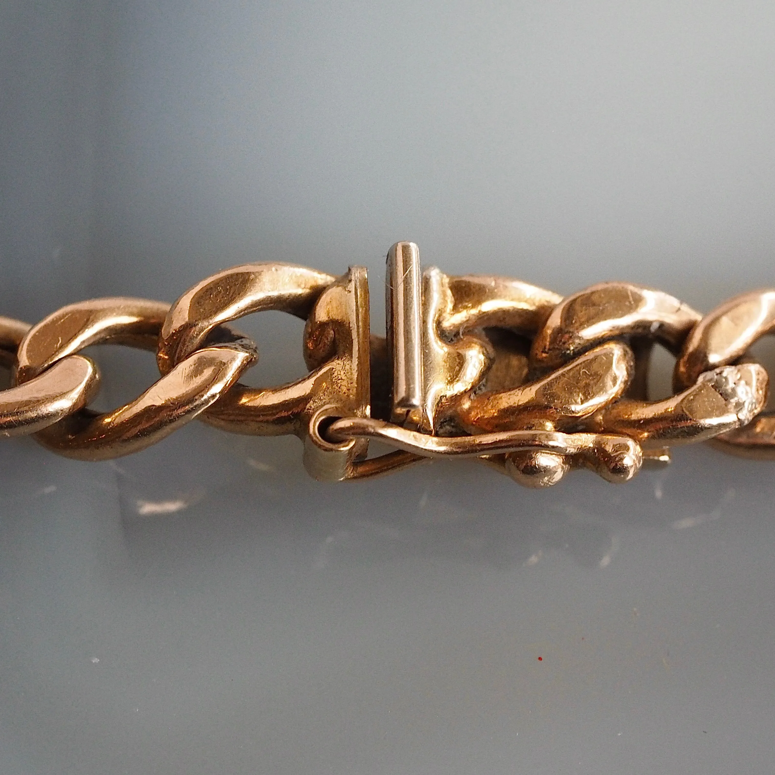 Vintage 14k Gold Italian Figaro 7.75" Bracelet